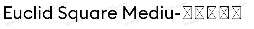 Euclid Square Mediu字体转换